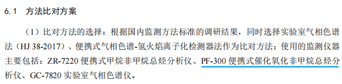 《固定污染源廢氣總烴、甲烷和非甲烷總烴的測定便攜式催化氧化-氫火焰離子化檢測器法》